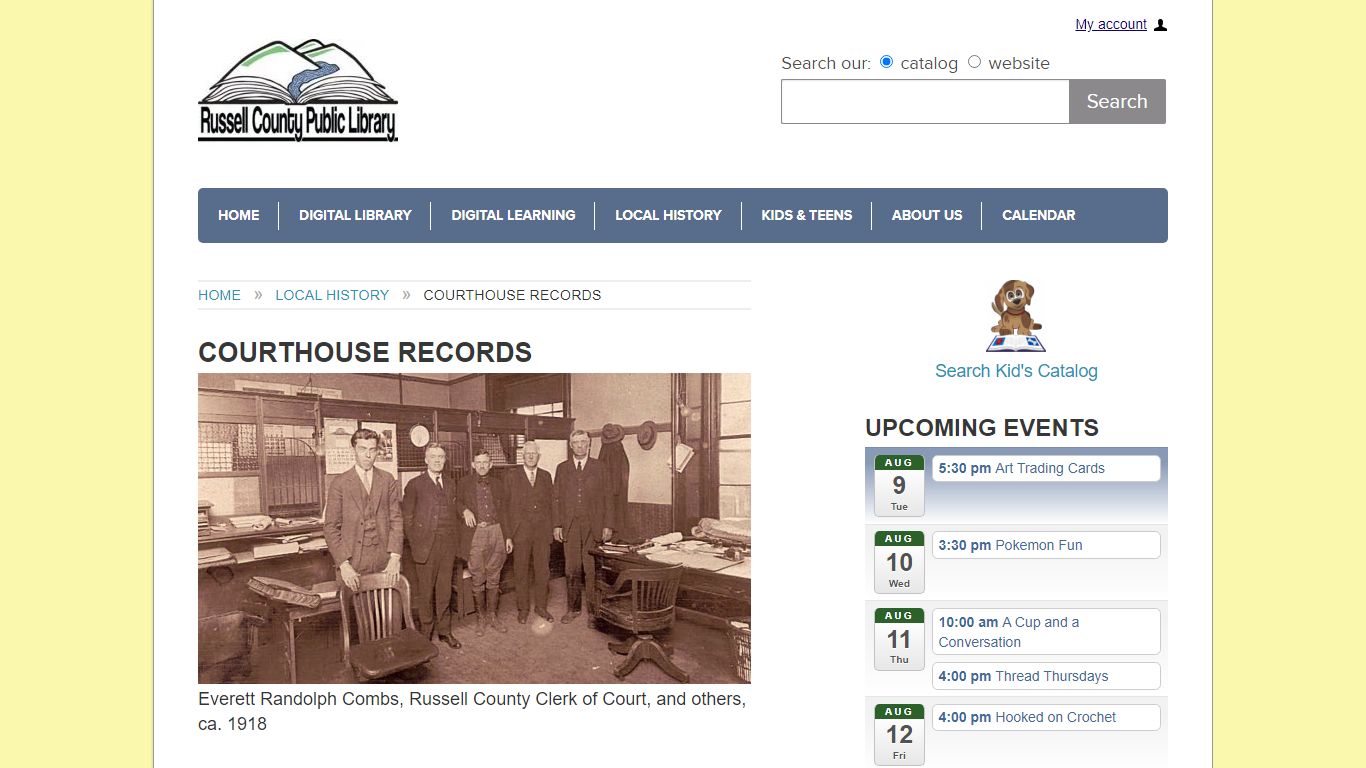 Russell County Public Library - Courthouse Records